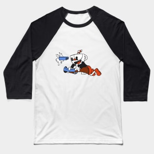 Cuphead Shotgun Design Baseball T-Shirt